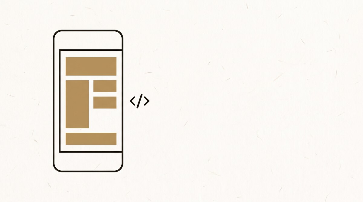 スマートフォンのアプリ画面のイラスト